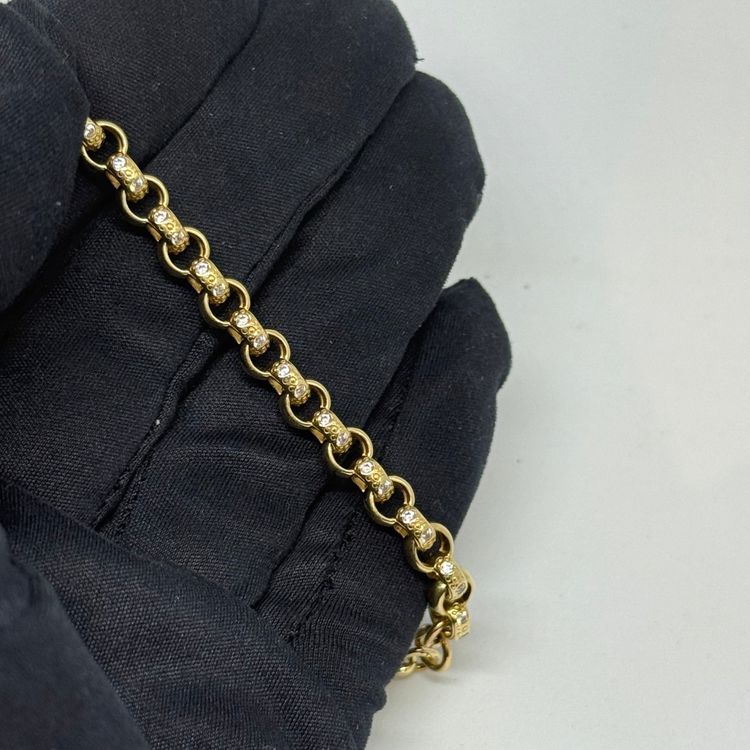Babys 9ct Belcher Cubic Bracelet image 5