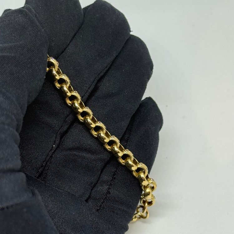 Babys 9ct Belcher Cubic Bracelet image 3