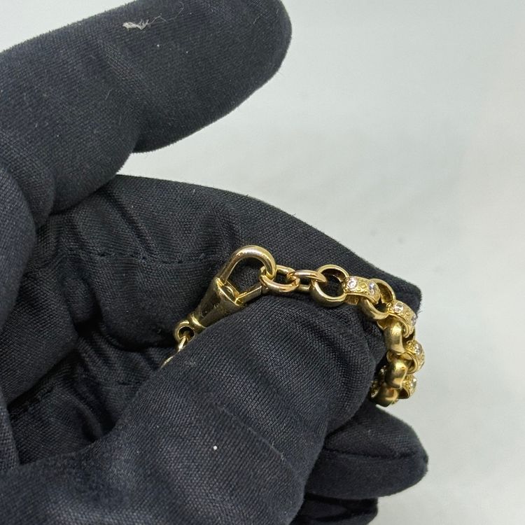 Babys 9ct Belcher Cubic Bracelet image 6