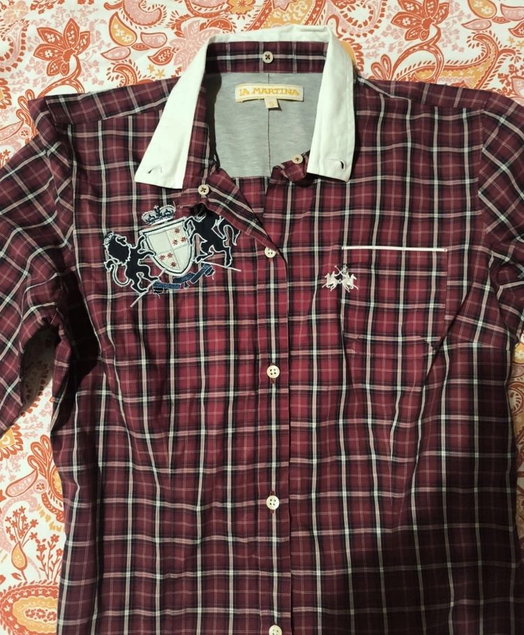 La Martina Men'S Plaid Button-Up Shirt