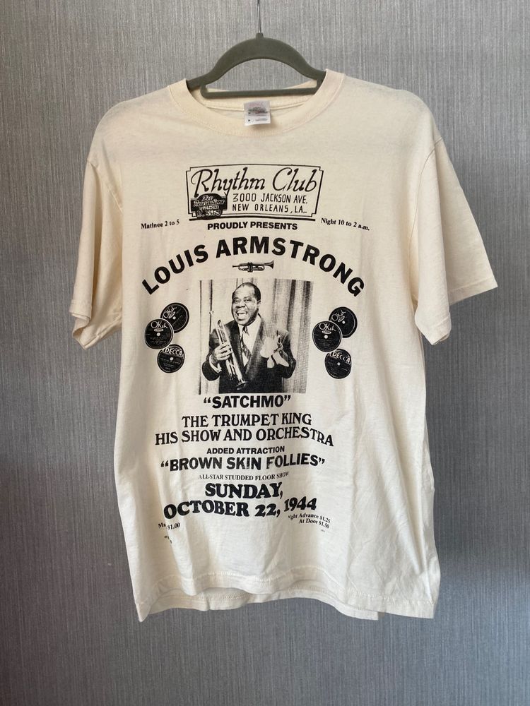 Louis Armstrong Fruit Of The Loom Heavy Cotton T-Shirt