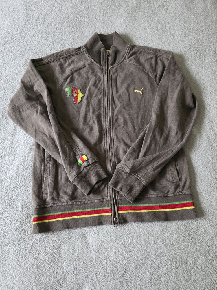 Puma Brown Zip-Up Jacket