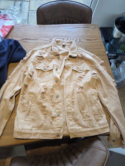 Beige Denim Jacket