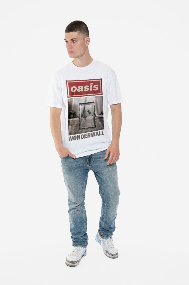 Oasis Wonderwall Single Cover T Shirt image 4