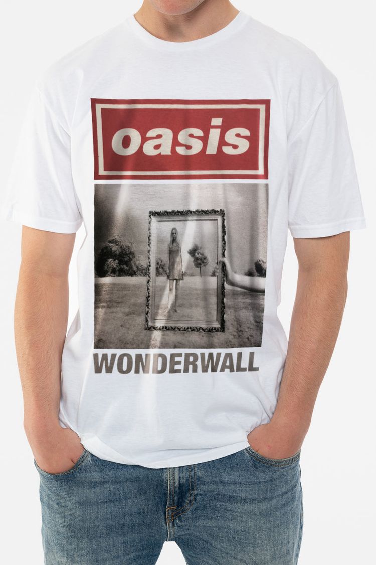 Oasis Wonderwall Single Cover T Shirt image 5