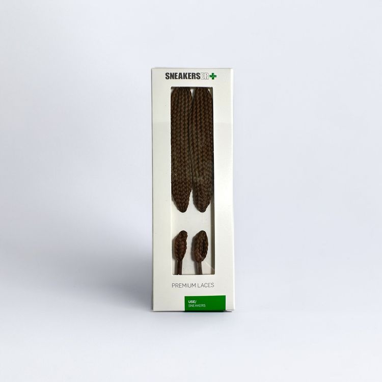EXTRA WIDE FAT SNEAKER LACES 120CM - BROWN