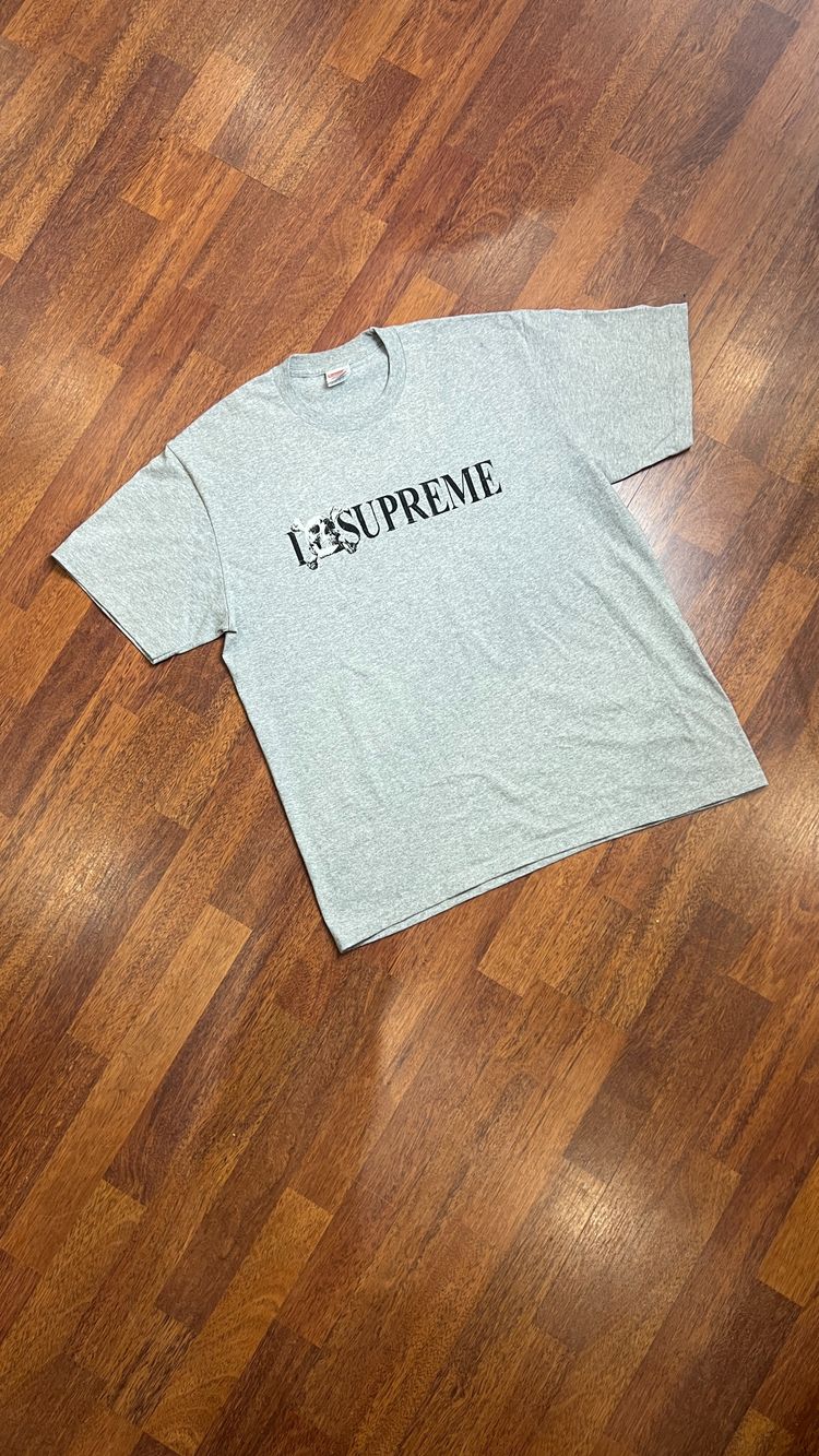 Supreme Grey T-Shirt Skull M usata