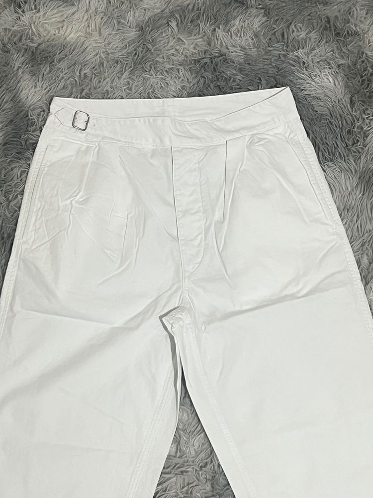 RL Baggy White Relaxed Fit Pants