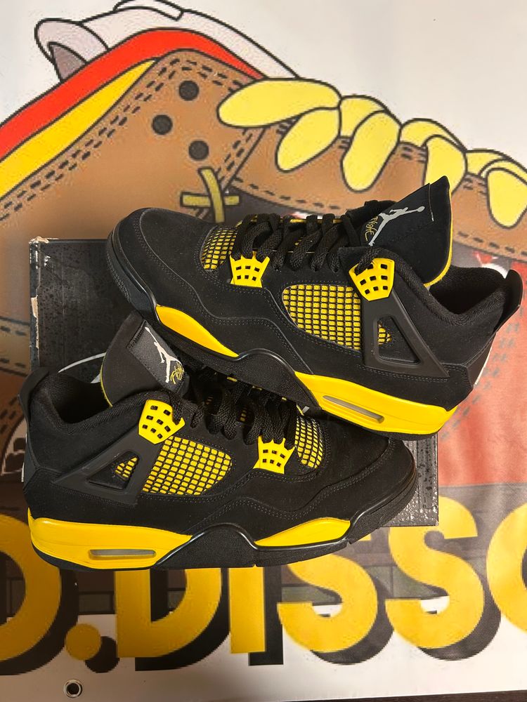 Air Jordan 4 Retro Yellow Thunder 44.5