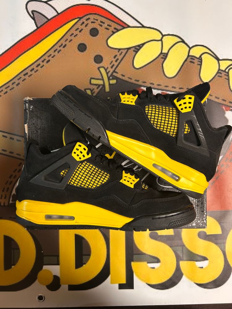 Air Jordan 4 Retro Yellow Thunder 44.5 imagen 2