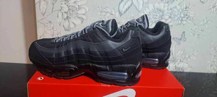 Nike Air Max 95 Big Bubble UK 6 EUR 40 Black Metalic Silver Brand New Box No Lid image 3