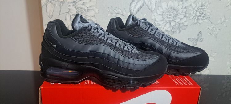 Nike Air Max 95 Big Bubble UK 6 EUR 40 Black Metalic Silver Brand New Box No Lid