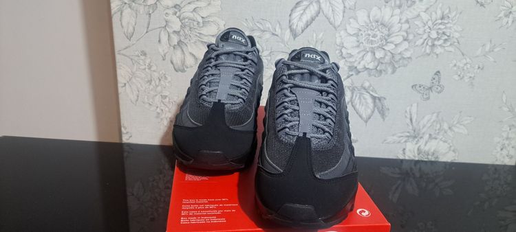 Nike Air Max 95 Big Bubble UK 6 EUR 40 Black Metalic Silver Brand New Box No Lid image 2