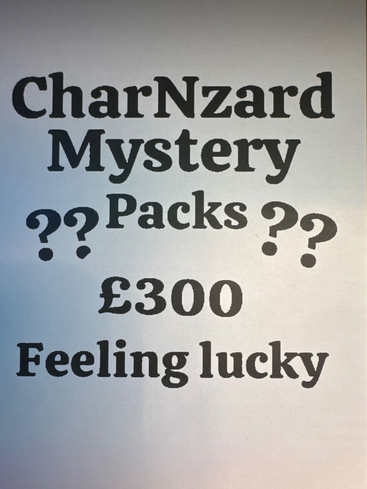 Charnzard Mystery Packs £300