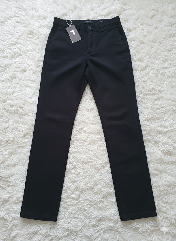 Trussardi Black Aviator Fit Satin Trousers