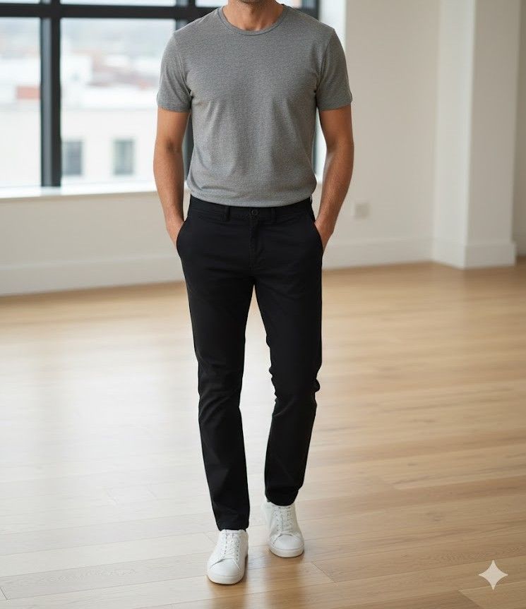 Trussardi Black Aviator Fit Satin Trousers imagen 3