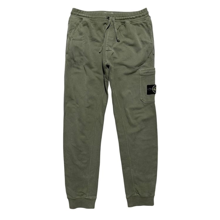 Stone Island Green Sweatpants image 1