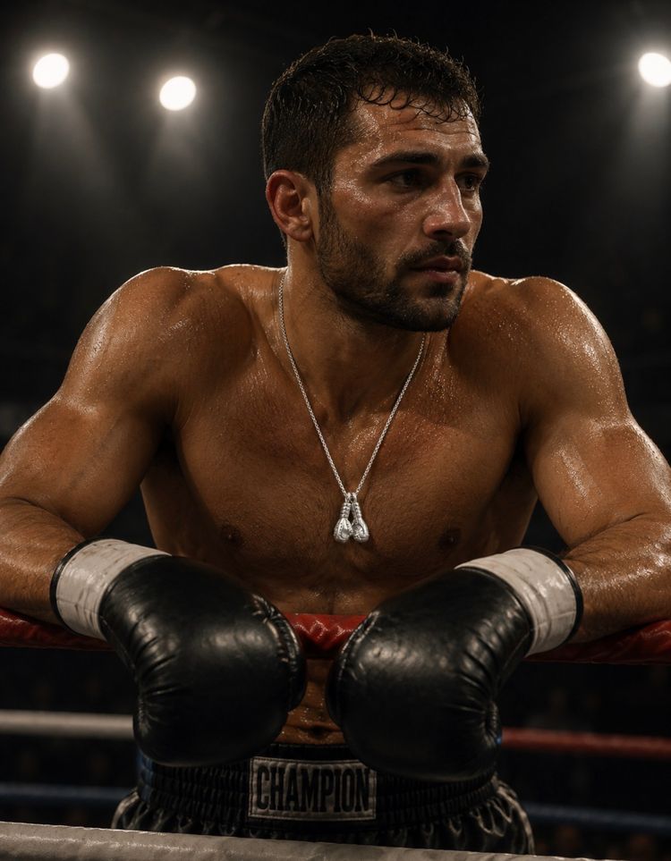 Boxing Gloves Necklace Pendant 3