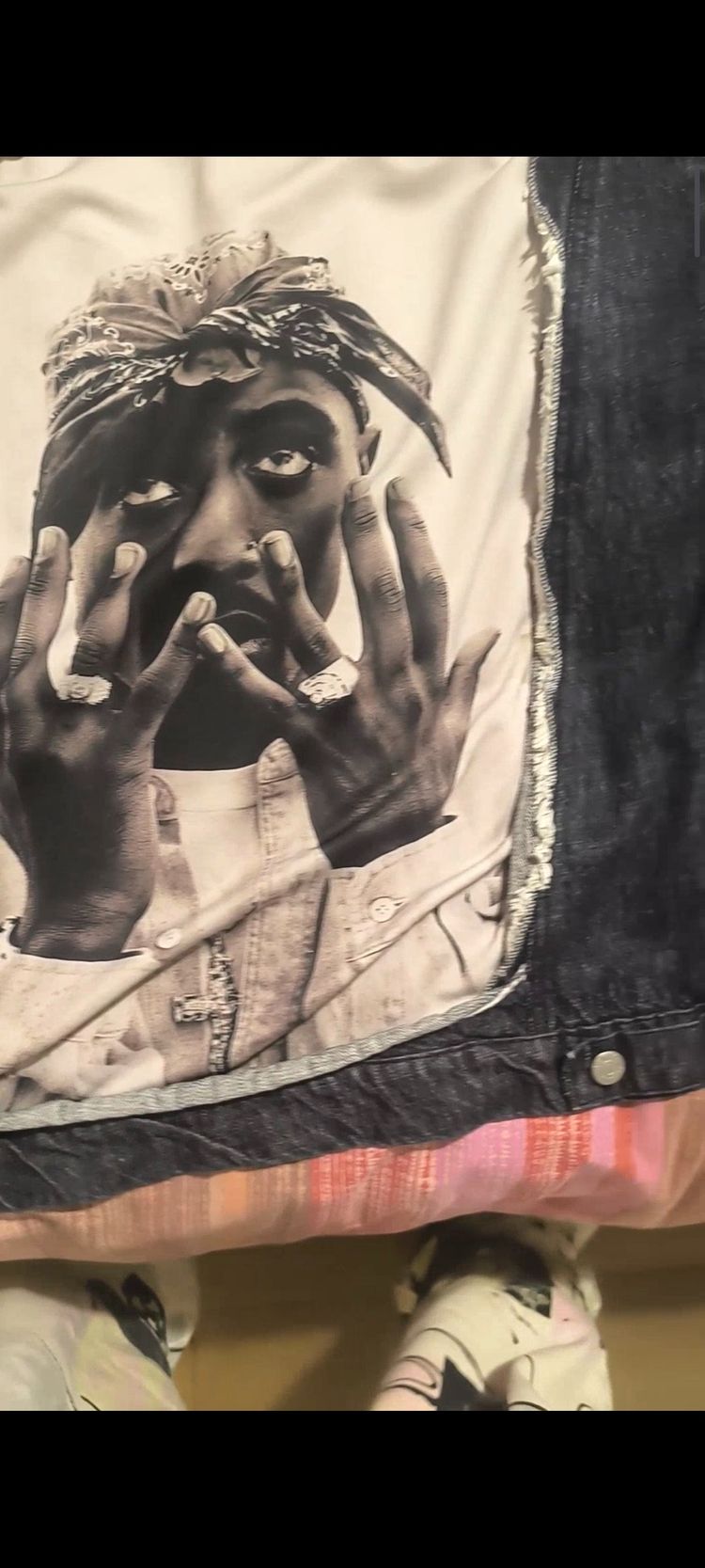 Other denim jacket with Tupac print product image