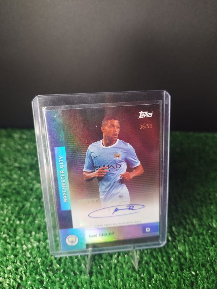 Clichy Auto /50 Topps Team Set Manchester City