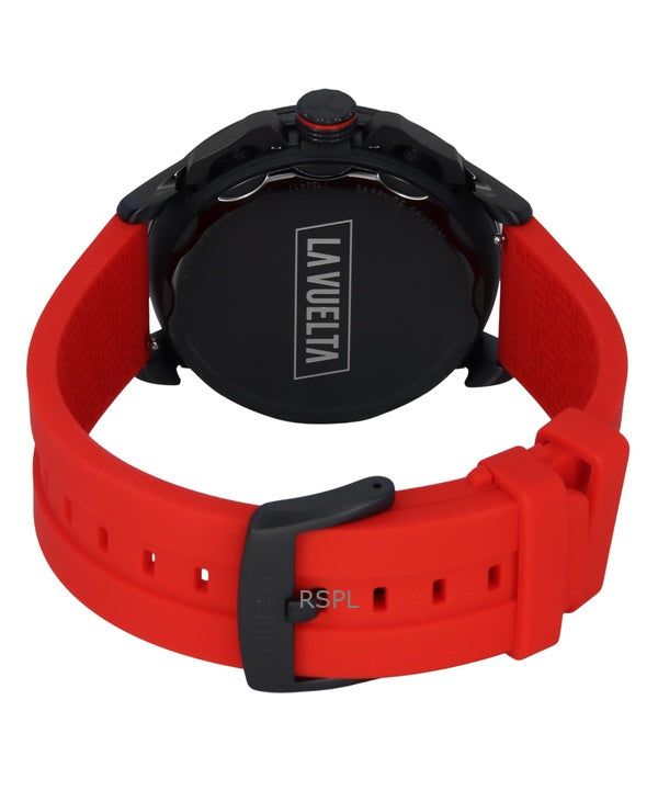 Tissot T-Race Vuelta Chronograph Silicone Strap Black Dial Quartz T135.417.37.051.04 100M Men's Watch 4