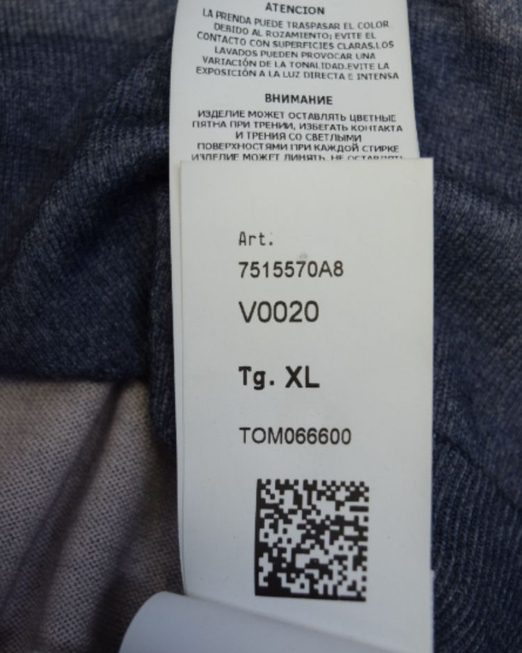 Stone Island Airbrushed And Laser Print Knit Navy Blue 3