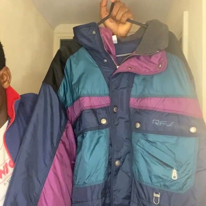 Retro 90s Multi-Colour Thinsulate Ski Jacket size 38 image 1