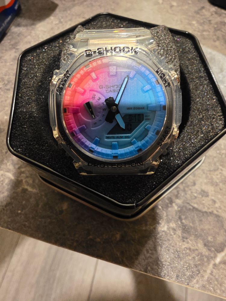 Casio GShock 2100 - Transparent Watch With Colorful Dial imagen 2