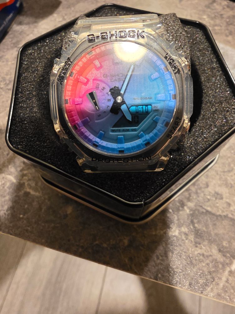 Casio GShock 2100 - Transparent Watch With Colorful Dial image 1