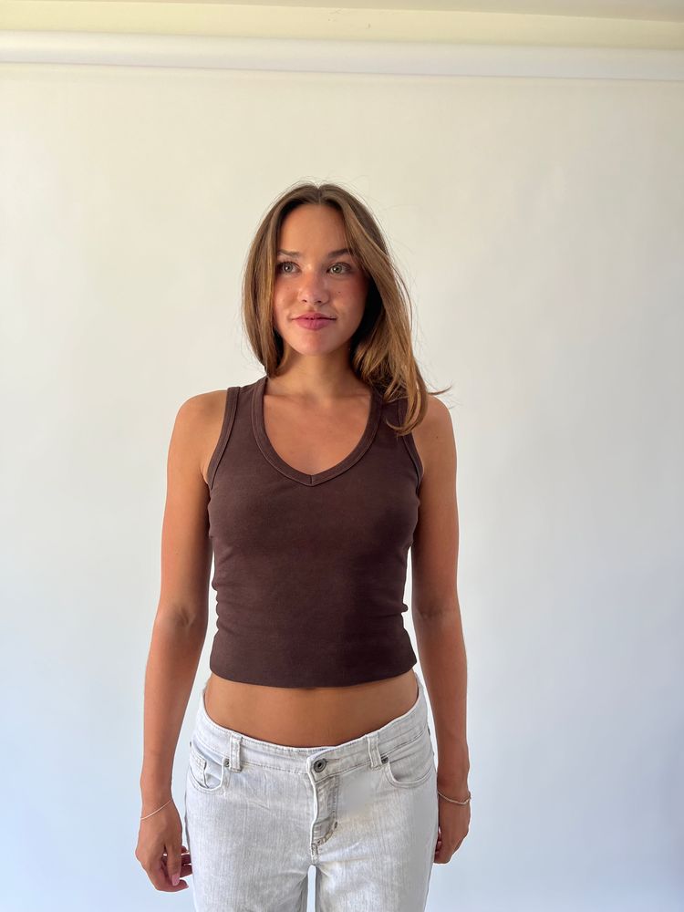 back to school drop | small brown old label zara cami top