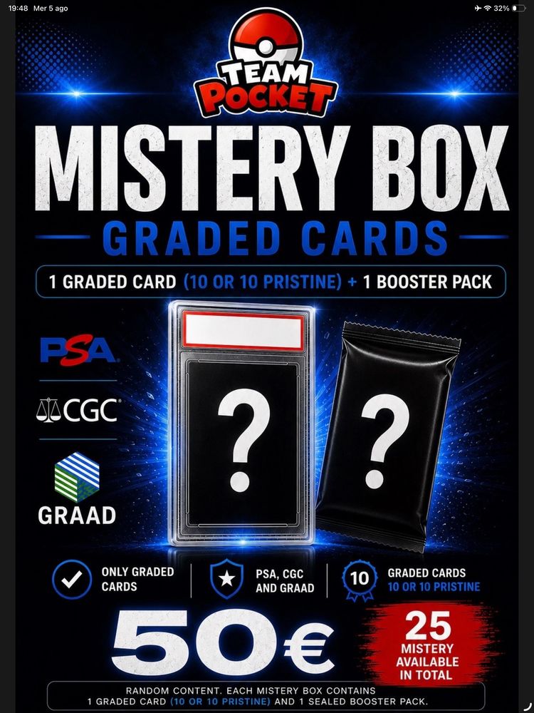 Team Pocket Mystery Box Graded Cards