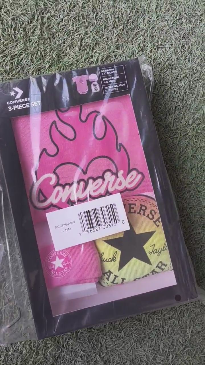 Converse Set 5 Pezzi Nuovo 0-12 Mesi  obraz 1