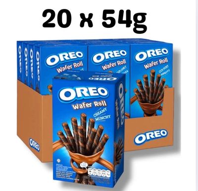 Oreo Wafer Rolls Chocolate Box of 20 x 54g