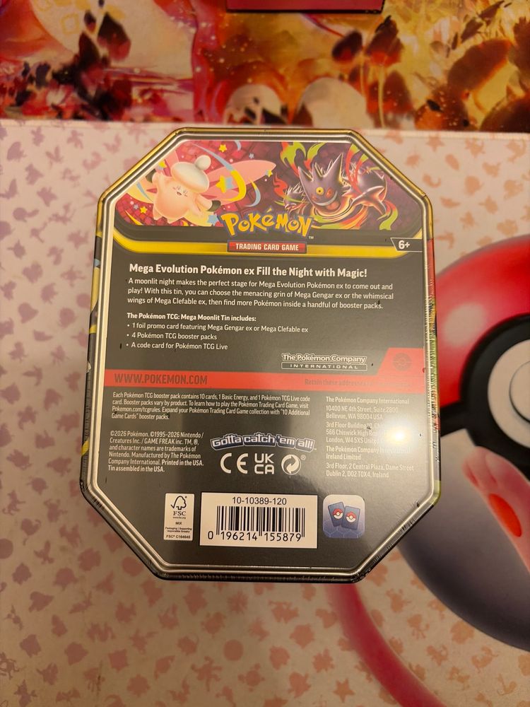 Pokemon Trading Card Game Mega Gengar Ex Tin imagen 2