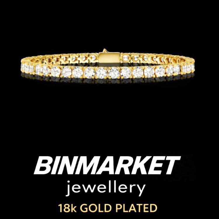 Mossanit VVS Tenis 925+18k Gold plated