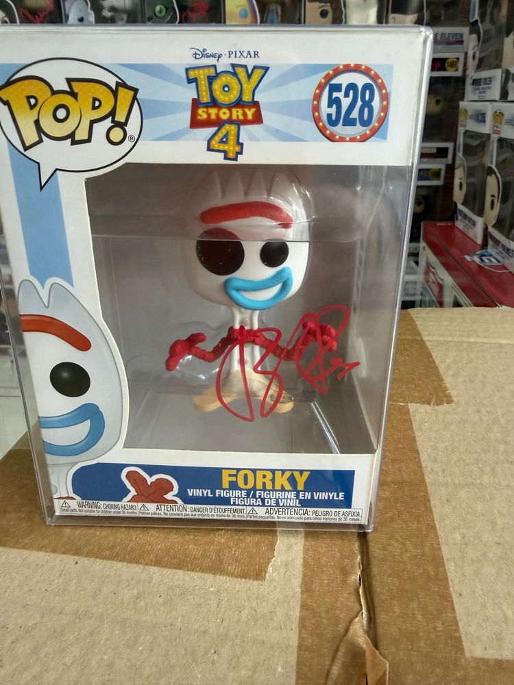 Funko SIGNED Toy Story 4 Forky Pop! Vinyl Figure product image