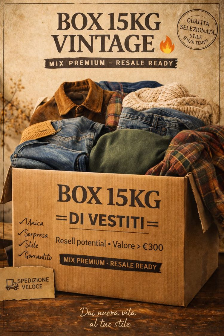 Box 15kg abbigliamento firmato grado A