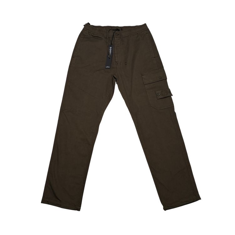Stone Island Brown Compass Patch Ghost Piece Cargo Trousers