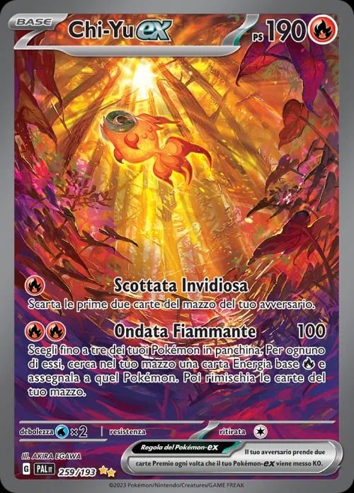 Chi-Yu ex #259 Pokemon Paldea Evolved image 1