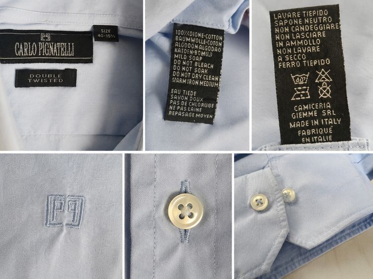 Immagine di Carlo Pignatelli Light Blue Men'S Dress Shirt 4