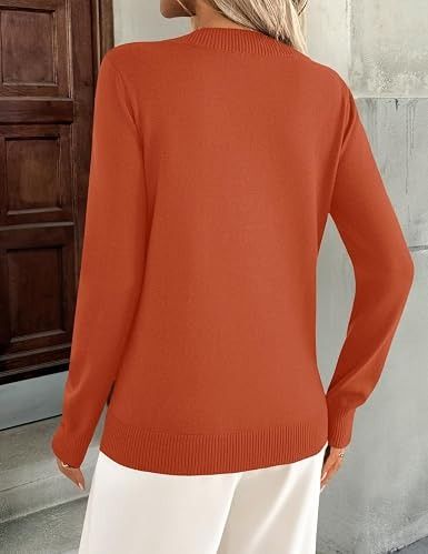 Immagine di Orange V-Neck Sweater 3