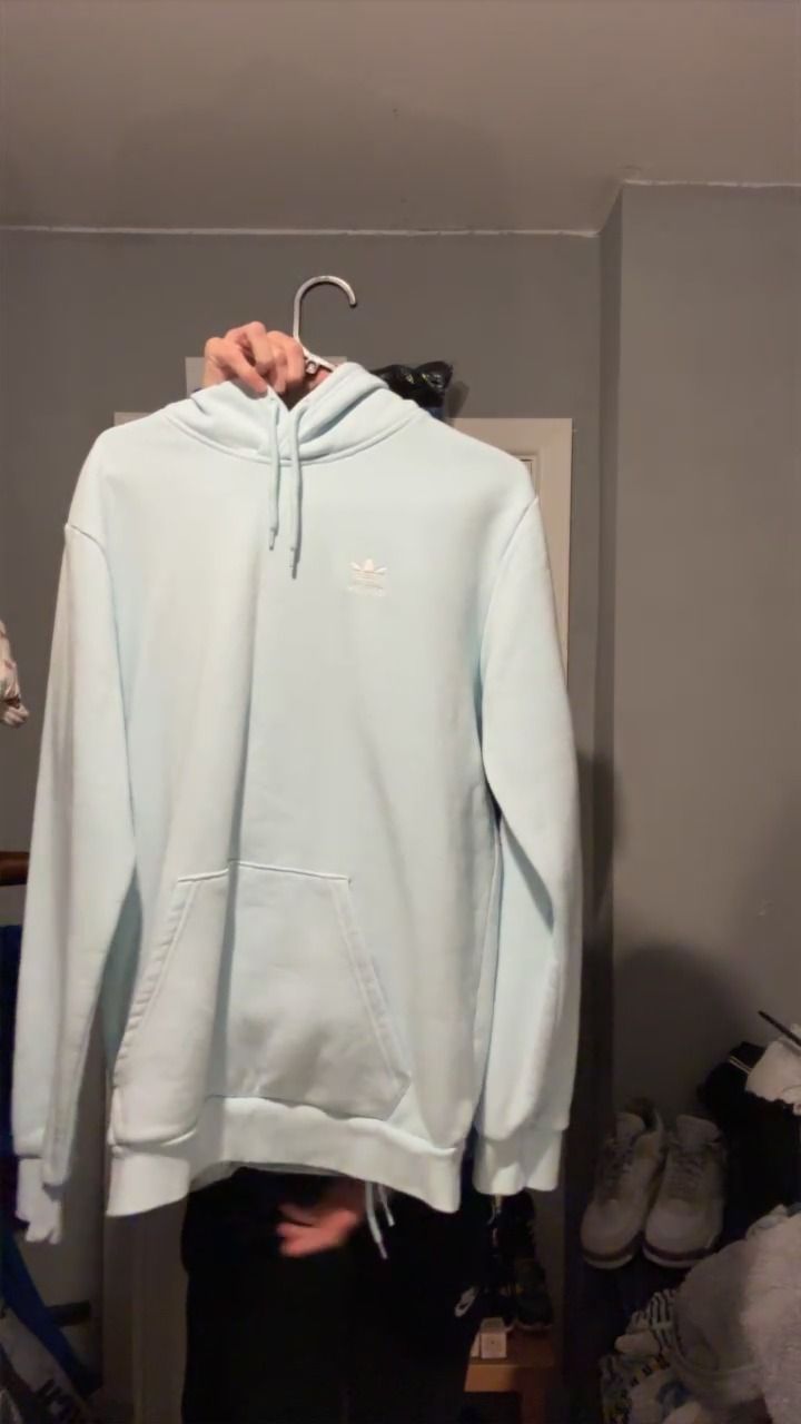 adult adidas size s light blue 