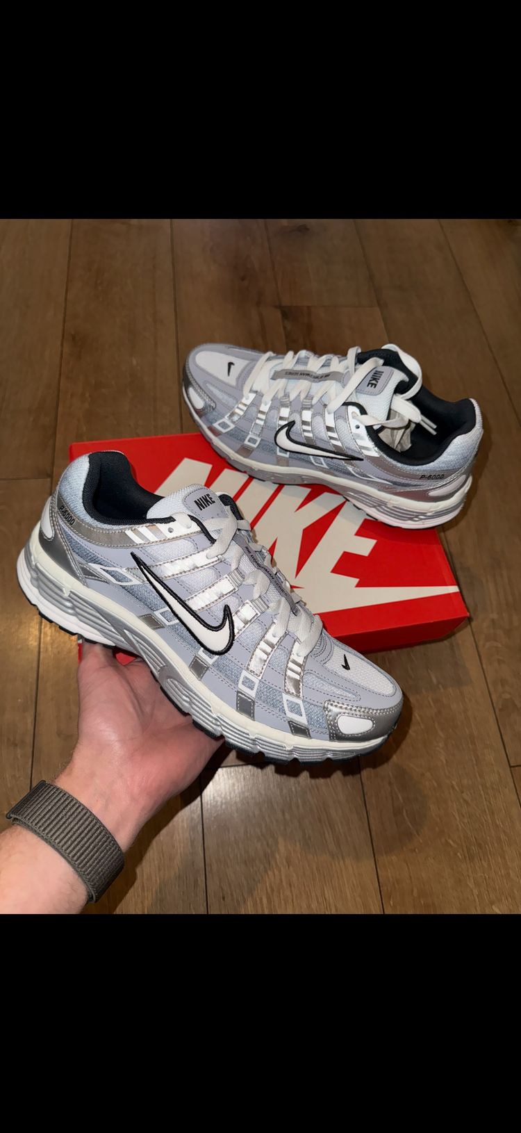 Nike Nike P-6000 METALLIC SILVER/SUMMIT WHITE ARGENT METALLIQUE/BLANC SOMMET product image