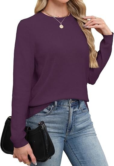 Purple Long Sleeve Sweater