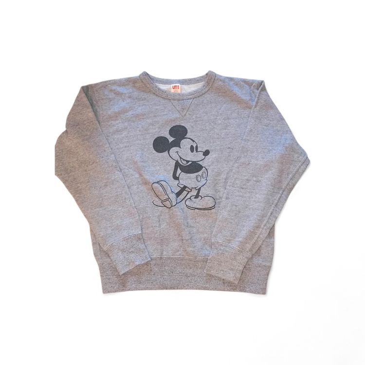 Uniqlo Grey Sweatshirt With Mickey Mouse Print