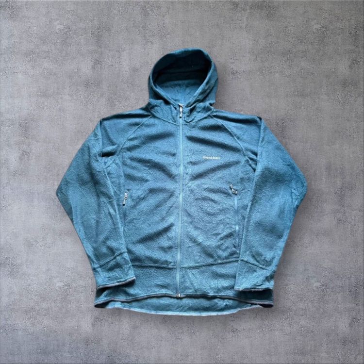 Mont-Bell Blue Fleece Zip-Up Hoodie