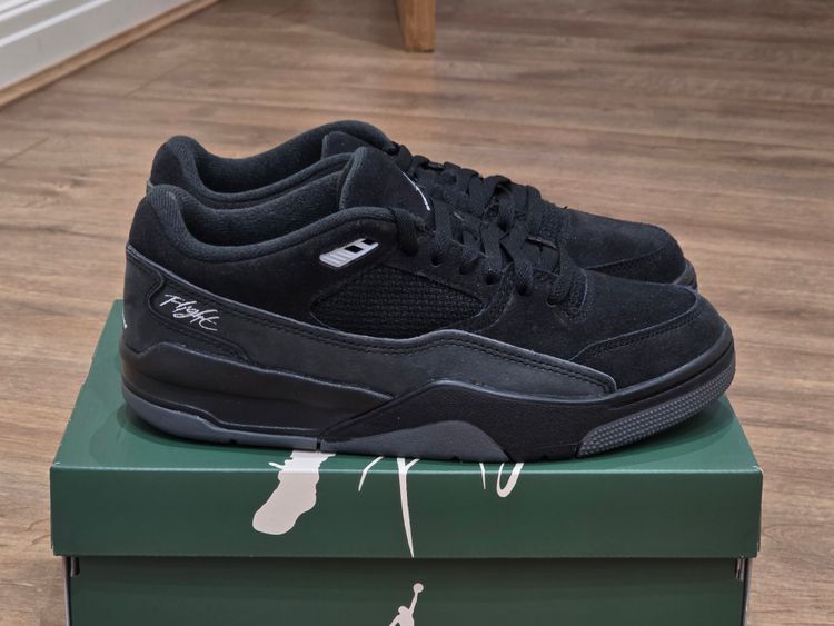 Jordan Jordan Flight Court Sneakers Air Jordan Flight Court Black/Aura/Dark Grey - Brand New, UK 8🔥 product image
