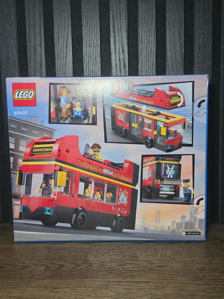 LEGO City Red Double-Decker Sightseeing Bus (Set 60407). image 2