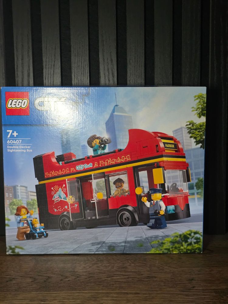 LEGO City Red Double-Decker Sightseeing Bus (Set 60407).