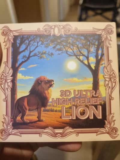 3D Ultra High Relief Lion Silver Coin